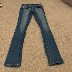 Dark blue jeans. Size 1/2 Reg.